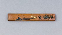 Knife Handle (Kozuka), Copper, gold, silver, copper-gold alloy (shakudō), Japanese