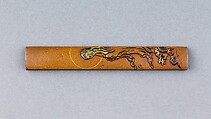 Knife Handle (Kozuka), Copper, gold, silver, copper alloy (sentoku), Japanese