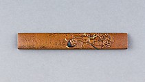 Knife Handle (Kozuka), Copper, gold, copper-gold alloy (shakudō), Japanese