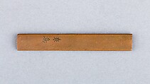 Knife Handle (Kozuka), Copper, gold, copper-gold alloy (shakudō), Japanese