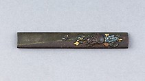 Knife Handle (Kozuka), Copper-silver aloy (shibuichi), iron, gold, silver, copper, Japanese