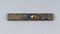 Knife Handle (Kozuka), Copper-silver alloy (shibuichi), gold, copper, silver, copper-gold alloy (shakudō), Japanese