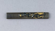 Knife Handle (Kozuka), Copper-silver alloy (shibuichi), gold, silver, copper-gold alloy (shakudō), Japanese
