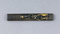 Knife Handle (Kozuka), Copper-silver alloy (shibuichi), gold, silver, copper-gold alloy (shakudō), Japanese