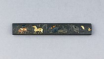Knife Handle (Kozuka), Copper-silver alloy (shibuichi), gold, silver, copper, copper-gold alloy (shakudō), Japanese