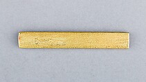 Knife Handle (Kozuka), Copper-gold alloy (shakudō), gold, Japanese