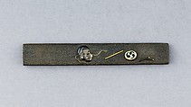 Knife Handle (Kozuka), Copper-silver alloy (shibuichi), copper-gold alloy (shakudō), silver, gold, Japanese