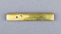 Knife Handle (Kozuka), Copper-silver alloy (shibuichi), silver, copper-gold alloy (shakudō), gold, Japanese