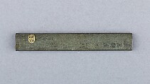 Knife Handle (Kozuka), Copper-silver alloy (shibuichi), gold, Japanese