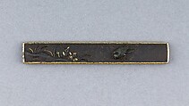 Knife Handle (Kozuka), Iron, gold, copper, silver, copper-silver alloy (shibuichi), Japanese