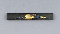Knife Handle (Kozuka), Copper-silver alloy (shibuichi), gold, copper, copper-gold alloy (shakudō), Japanese