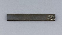 Knife Handle (Kozuka), Copper-silver alloy (shibuichi), silver, Japanese