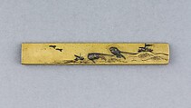 Knife Handle (Kozuka), Copper alloy (sentoku), copper-gold alloy (shakudō), copper, Japanese