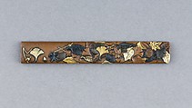 Knife Handle (Kozuka), Copper, silver, gold, copper-gold alloy (shakudō), Japanese