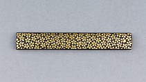 Knife Handle (Kozuka), Iron, copper-silver alloy (shibuichi), gold, Japanese