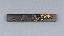 Knife Handle (Kozuka), Copper-silver alloy (shibuichi), gold, copper, copper-gold alloy (shakudō), Japanese