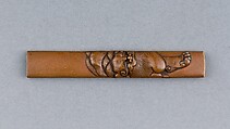 Knife Handle (Kozuka), Copper, gold, copper-gold alloy (shakudō), Japanese