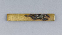 Knife Handle (Kozuka), Copper alloy (sentoku), gold, copper-gold alloy (shakudō), copper-silver alloy (shibuichi), Japanese
