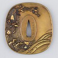 Sword Guard (Tsuba), Copper-silver alloy (shibuichi), copper alloy (sentoku), copper-gold alloy (shakudō), gold, copper, Japanese