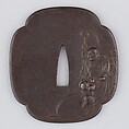 Sword Guard (Tsuba), Iron, gold, copper, Japanese