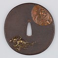 Sword Guard (Tsuba), Iron, copper, gold, brass, Japanese