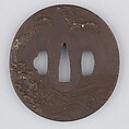 Sword Guard (Tsuba), Iron, silver, gold, copper, Japanese