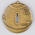 Sword Guard (Tsuba), Copper alloy (sentoku), copper, Japanese