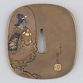 Sword Guard (Tsuba), Copper alloy (sentoku), gold, copper, silver, copper-gold alloy (shakudō), Japanese