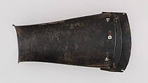 Outer Plate of a Right Forearm Defense (Vambrace), Steel, Italian