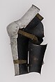 Upper Arm Defense (Rerebrace), Steel, leather, Italian