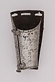 Inner Plate of a Forearm Defense (Vambrace), Steel, Italian