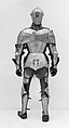Composed Armor, Left tasset made by Julian Arrechia (Spanish, active in New York late 19th–early 20th century), Steel, copper alloy (latten), leather, Italian