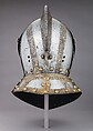 Close-Helmet for the Field, Martin Schmidt (German, active ca. 1594), Steel, gold, brass, German, possibly Augsburg