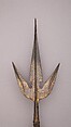 Staff Weapon, Steel, wood (beech), gold, textile, German
