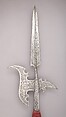 Halberd, Steel, wood, textile, brass, German
