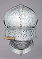 Sallet of Emperor Maximilian I (1459–1519), Attributed to Lorenz Helmschmid (German, Augsburg, ca. 1445–1516), Steel, copper alloy, gold, German, Augsburg