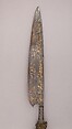 Staff Weapon, Steel, wood, gold, copper alloy, textile, metallic thread, German