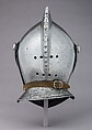 Armet, Steel, leather, copper alloy, German