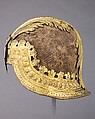 Sallet alla Veneziana, Steel, copper alloy, gold, velvet, Italian