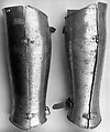 Composed Armor, Left elbow cop (h) marked by Guillem Margot (Flemish, active Brussels, recorded 1505–20), Steel, leather, Italian, probably Milan