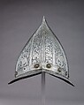 Morion-Cabasset, Steel, brass, leather, Italian
