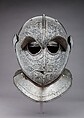 Siege Helmet, Steel, leather, Italian