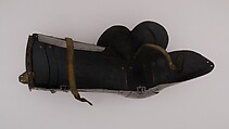 Pair of Thigh Defenses (Cuisses) with Knee Defenses (Poleyns), Steel, leather, Italian