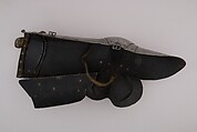 Pair of Thigh Defenses (Cuisses) with Knee Defenses (Poleyns), Steel, leather, Italian