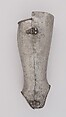 Pair of Greaves, Steel, leather, Italian