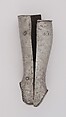 Pair of Greaves, Steel, leather, Italian