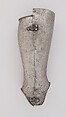 Pair of Greaves, Steel, leather, Italian