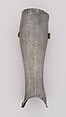 Pair of Greaves (Lower Leg Defenses), Steel, leather, Italian