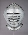 Double-Crested Maximilian Helmet, Steel, German