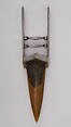 Dagger (Katar) with Sheath, Silver, wood, cotton velvet, steel, Indian